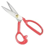 قیچی برش سایز 8 PIN (پین) دسته قرمز تیغه سفید - فروشگاه اینترنتی لوازم خیاطی سولورشاپ