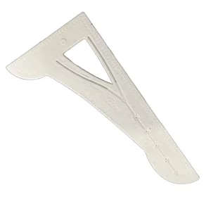 خط کش طراحی الگو خیاطی اشل یک چهارم 1/4 - فروشگاه اینترنتی لوازم خیاطی سولورشاپ