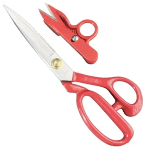 قیچی برش سایز 10 PIN (پین) دسته قرمز تیغه سفید - فروشگاه اینترنتی لوازم خیاطی سولورشاپ