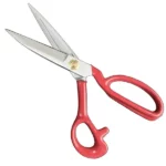 قیچی برش سایز 9 PIN (پین) دسته قرمز تیغه سفید - فروشگاه اینترنتی لوازم خیاطی سولورشاپ