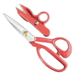 قیچی برش سایز 8 PIN (پین) دسته قرمز تیغه سفید - فروشگاه اینترنتی لوازم خیاطی سولورشاپ