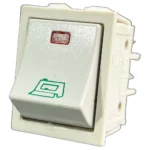 کلید سفید اتوبخار طرح اتو - فروشگاه اینترنتی لوازم خیاطی سولورشاپ