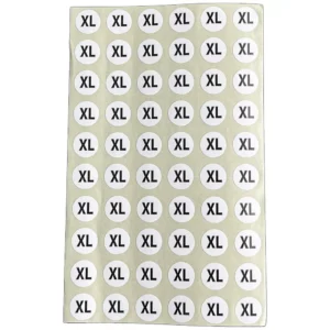 سایز برچسبی سایز ایکس لارج XL (یک ورق) - فروشگاه اینترنتی لوازم خیاطی سولورشاپ